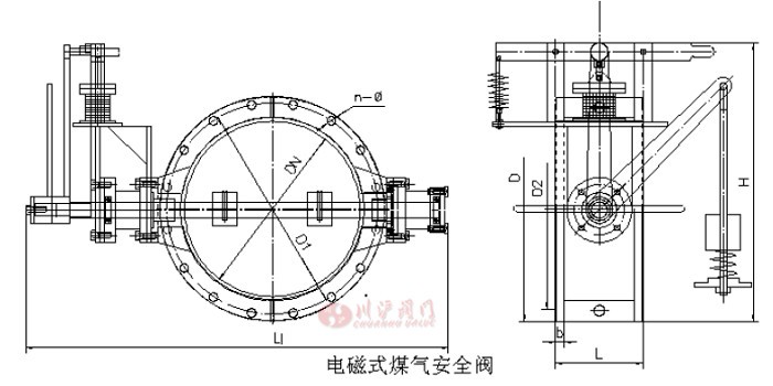 電磁煤氣安全閥結構圖