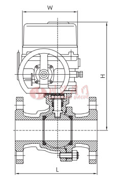 電動防爆球閥結(jié)構(gòu)圖