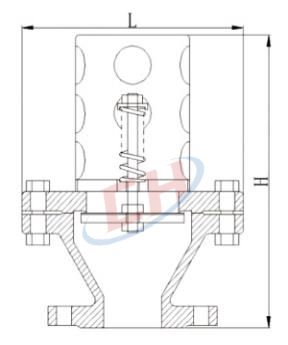 真空負壓安全閥結構圖
