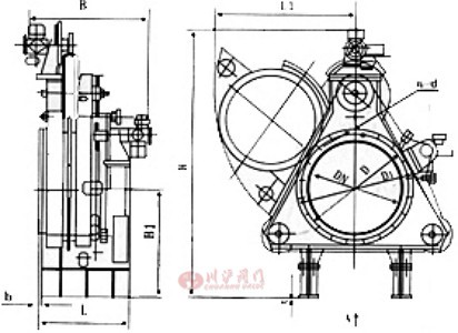 電動盲板閥結構圖